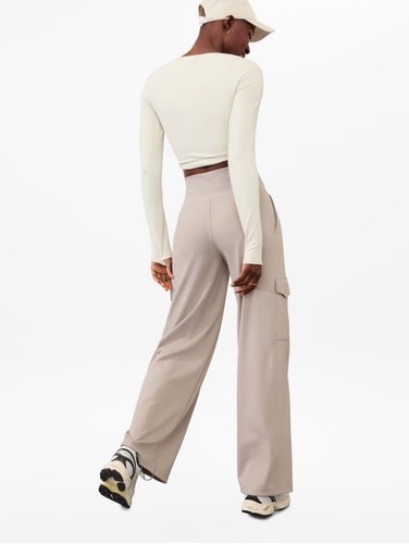 Athleta Venice Cargo Wide Leg Pant - XXS - Federn - Neu mit Etikett - Bild 3 von 4