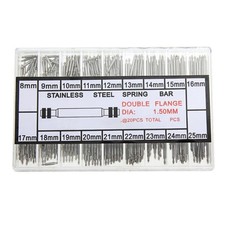 360pcs 8-25mm Stainless Steel Watch Spring Bars Strap Link Pins Assortment Kit z