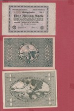 Stare papierowe pieniądze Voucher partia 3 sztuk Eschweiler Emertgeld