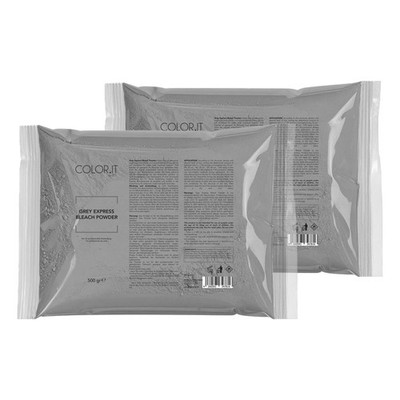 COLOR.IT by BM Professionelles Blondierpulver Grey Express Staubfrei, 2x 500g