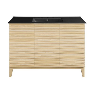 Swiss Madison SM-BV557-3MB Cascade 48'' - Natural Oak / Matte Black