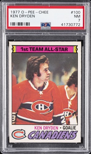 Ken Dryden #100 1977 O-Pee-Chee card