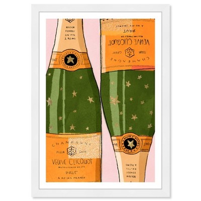 Wynwood Studio Drinks And Spirits Wall Art Framed Prints Shiny Champagne Home