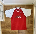 Arsenal 1988-89 Retro Home Shirt JVC Size M Vintage Football Jersey   block core
