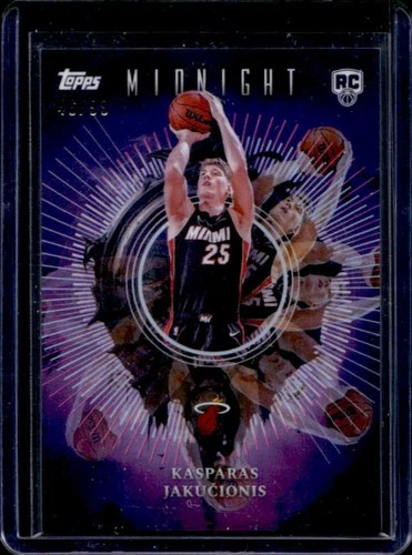 2025-26 Topps Midnight Kasparas Jakucionis Insomnia RC Twilight #/99 Heat
