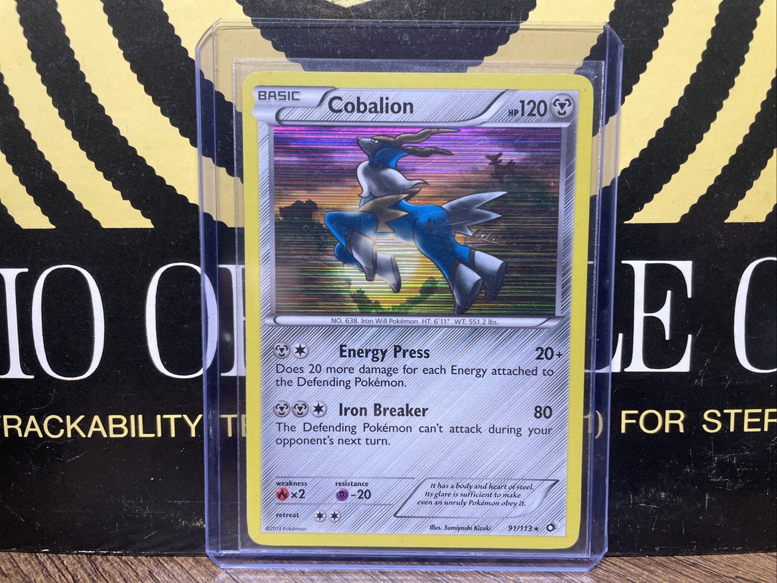 Cobalion 91/113 Legendary Treasures 2013 Holo Rare Pokemon Card LP