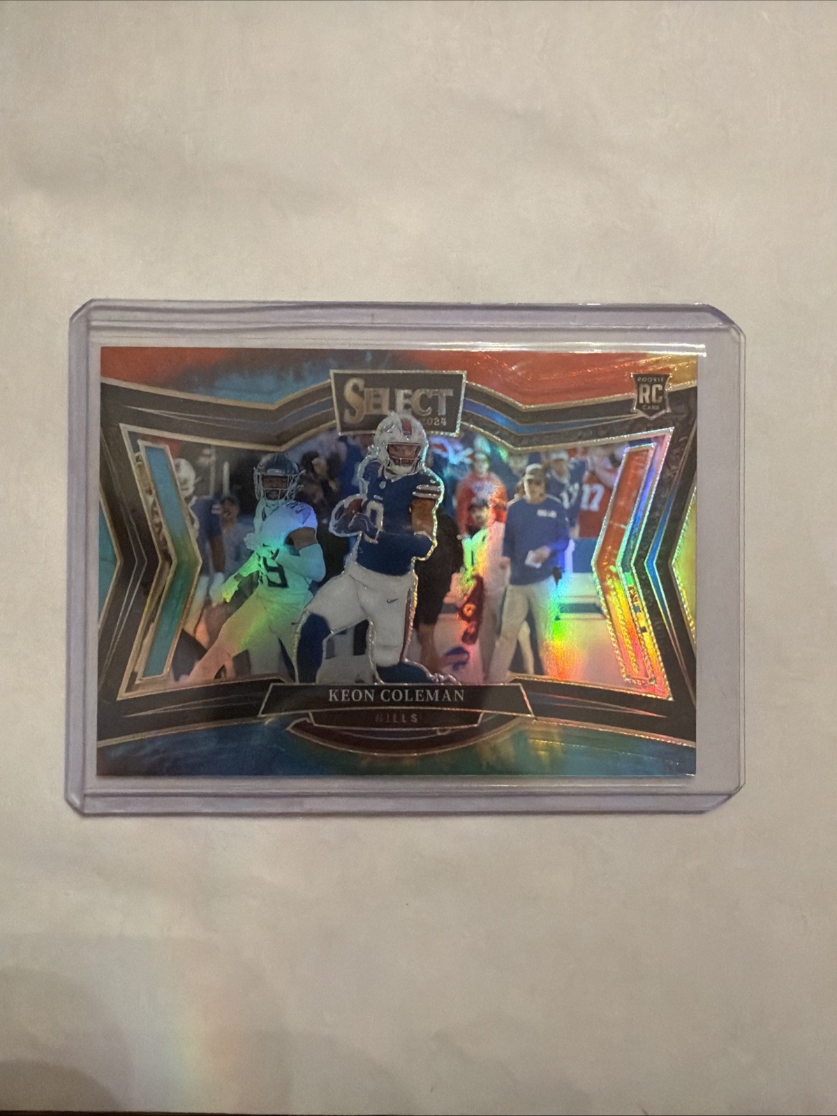 2024 Panini Select - Field Level Keon Coleman #458 Tie-Dye Prizm /25 (RC)