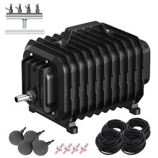 Pump Aerator Air 2500 Gallon Koi Fish Aeration Kit Black