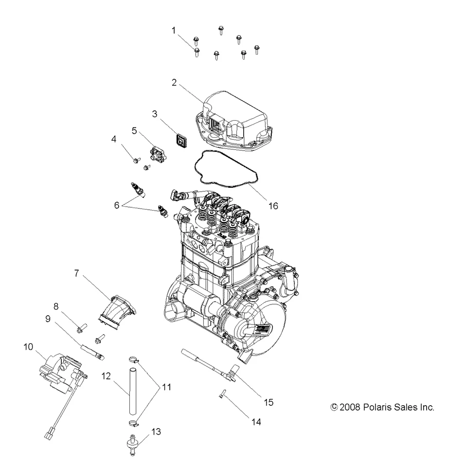 Adaptador de cuerpo de acelerador Polaris, para modelos RANGER, original OEM - 1253527 Foto 4 de 4