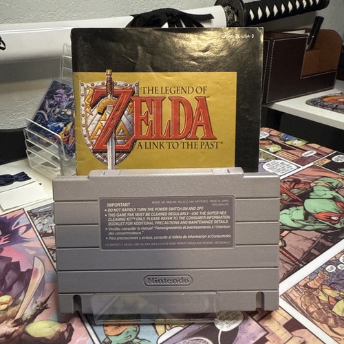 Legend of Zelda Link to the Past with Manual Super Nintendo SNES Authentic - Picture 2 of 2