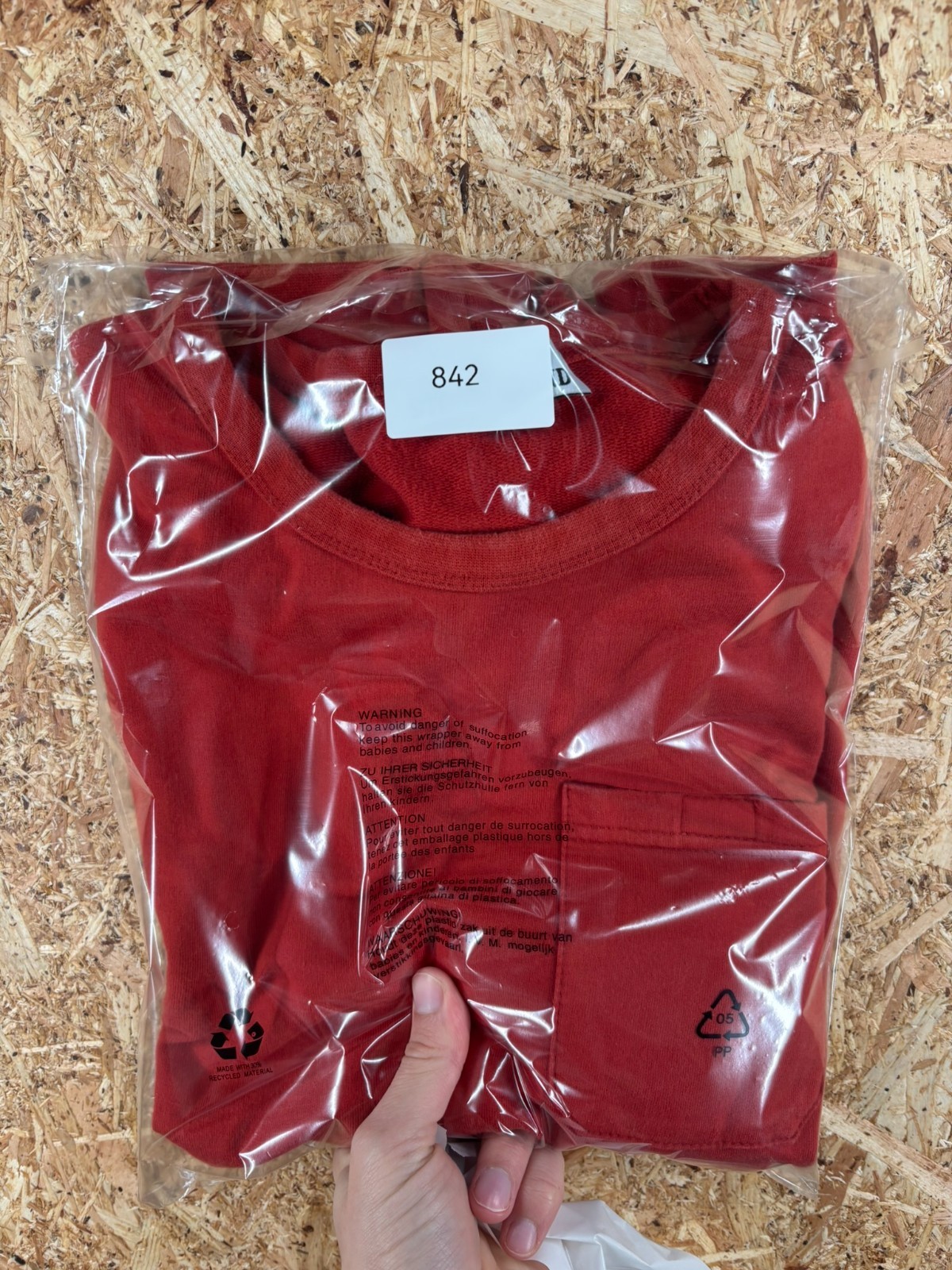 Stone Island Sweatshirt Men's Size Small Burnt Orange Red Pocket Crew No Badge thumbnail 14