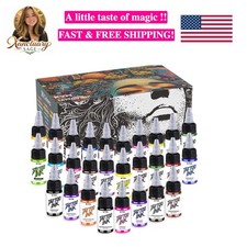 Tattoo Ink with 28 Colors Has High Saturation and is Easy to Color The Indoor...