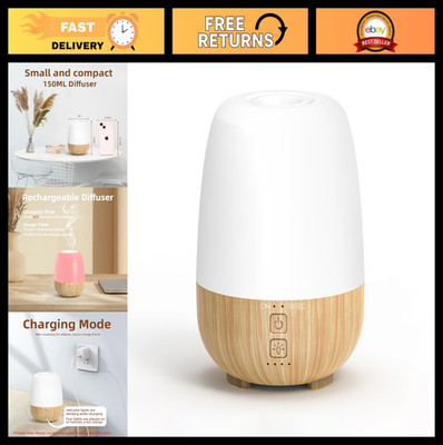 150ML Portable Essential Oil Diffuser, Rechargeable 6000mAh Battery, 7-Hour Runt