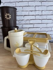 Vintage Tupperware Lot Canisters Egg Holders ...