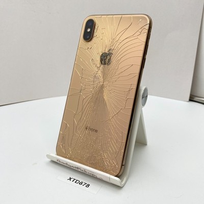 Apple iPhone XS Max - 64GB - Gold (Unlocked) - CRACKED SCREEN