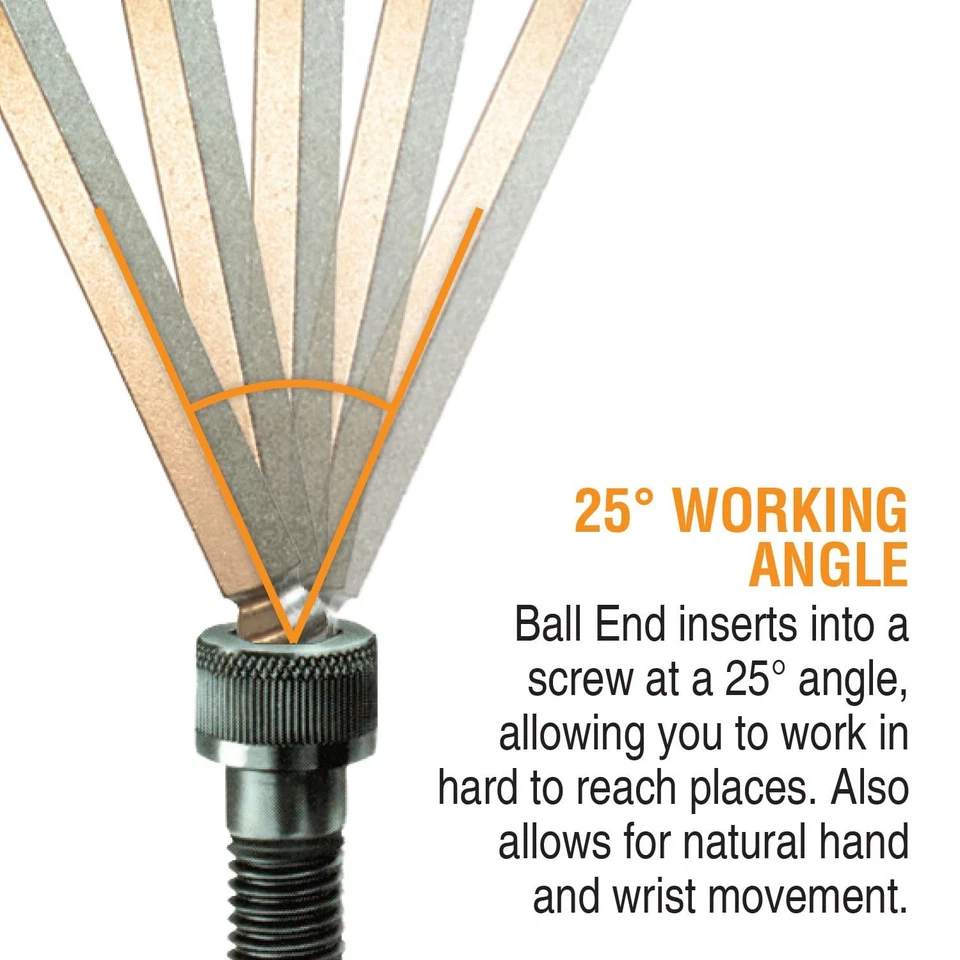 20899 Inch/Metric GoldGuard Plated Ball EndL-Wrench Double Pack 37937 (.050-3... - Image 3 of 4