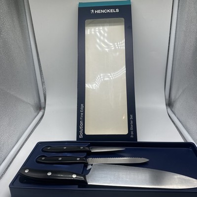 ZWILLING Signature 3-PC Kitchen Knife Set SEE DESCRIPTION  Solution Fine Edged