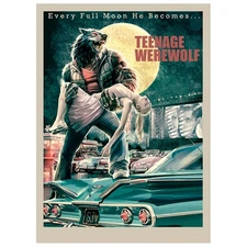 Teenage Werewolf – Vintage Style – MTG Size – 100 Textured Matte Card Sleeves