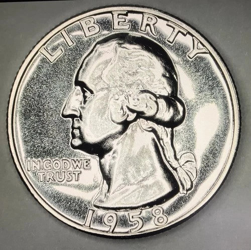 1958 George Washington Superb GEM Proof Quarter Dollar
