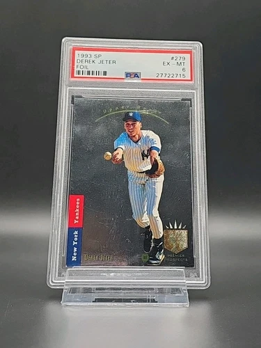 Derek Jeter 1993 SP Foil Rookie Card #279 RC GRADED PSA 6