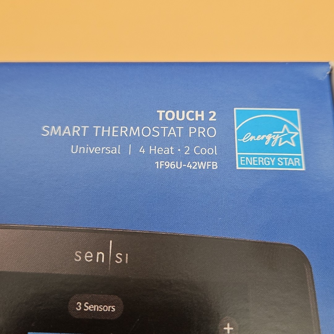 Sensi Touch 2 Wi-Fi Smart Thermostat Pro Touchscreen 1F96U-42WFB Black Emerson 2