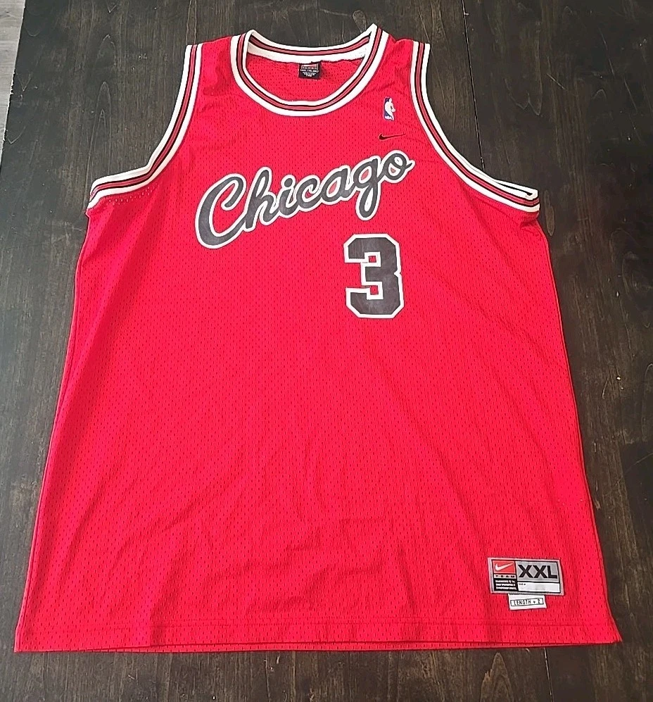 Vtg Chicago Bulls Nike Jersey Men 2XL L+2 Red Tyson CHANDLER #3