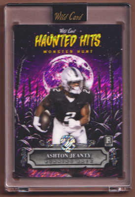 Ashton Jeanty RC 2025 Wild Card Haunted Hits Monster Hunt 1/3-0092