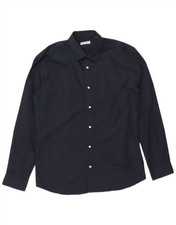JACK & JONES Mens Shirt XL Navy Blue Polyester AG09