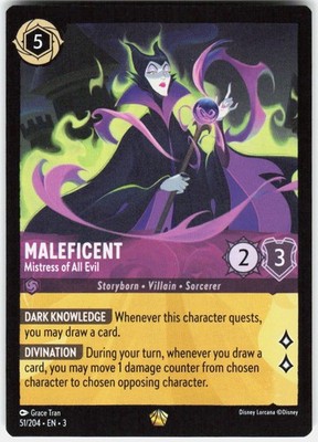 Maleficent - Mistress of All Evil Legendary Into the Inklands 51/204 NM