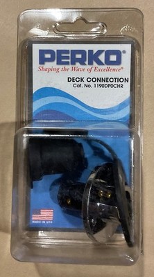 Perko 1190DP0CHR Watertight Deck Connection 15 amp rateing