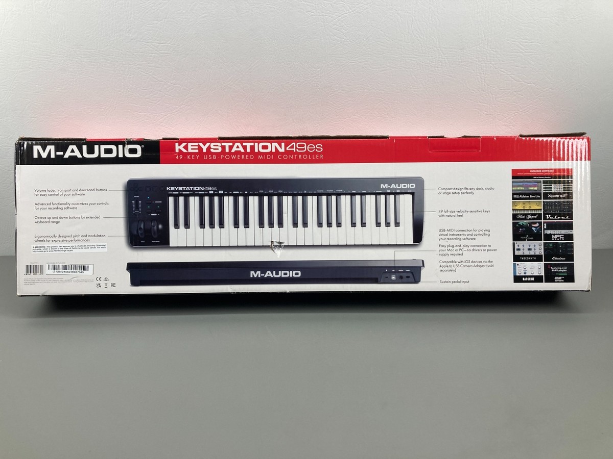 M-Audio Keystation 49 ES USB MIDI Controller Keyboard Black NEW | eBay