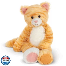 Vermont Teddy Bear Cat Stuffed Animal – 15 Inch Orange Kitten Plush Toy, Ultr
