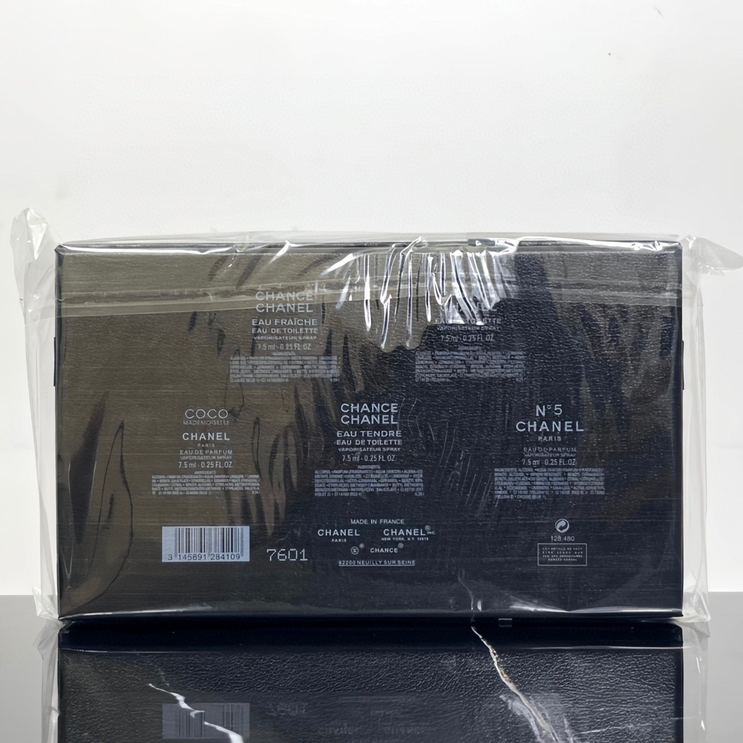 Chanel Perfume 5-Piece Set Gift Box – 5 x 7.5ml – Elegant & Luxury