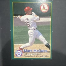 Mark McGwire 1998 Little League Graduate Base Set Cardinals Green Border