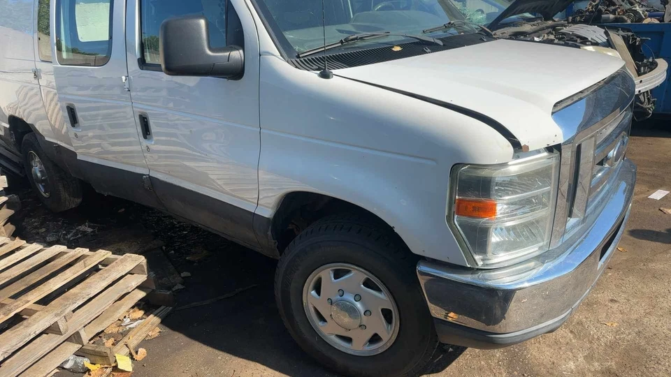 92-14 FORD VAN E250 DRIVERS Regulador de puerta delantera izquierda y MOTOR 4,6 L OEM Foto 3 de 4