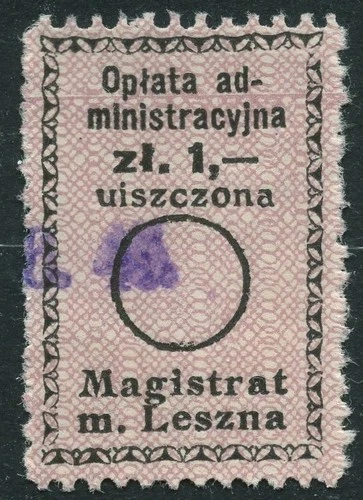 Poland, Leszno - 1 zl. “Magistrat m. Leszna” (City Hall of Leszno) Local Revenue