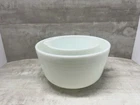 Vintage Pyrex Hamilton Beach Milk Glass Mixing Bowls Set of 2 Spouted White