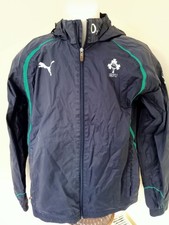 IRELAND RUGBY UNION IRFU shower proof training jacket, BACKPRINT, S adults
