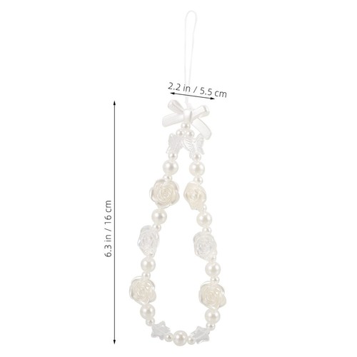 Pearl Mobile Phone Chain Mobilephone Charms Girls Cellphone Lanyard - 第 3/12 張圖片