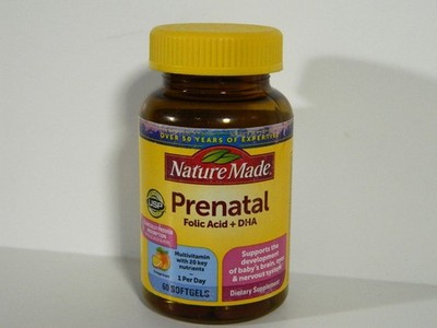 Nature Made Prenatal Folic Acid + DHA 60 Soft gels Exp.( 07/2026 )