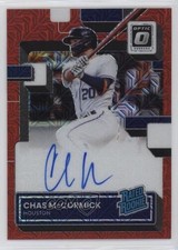 2022 Panini Donruss Optic Red Mojo Prizm 15/99 Chas McCormick #RRS-CM Auto 0s2