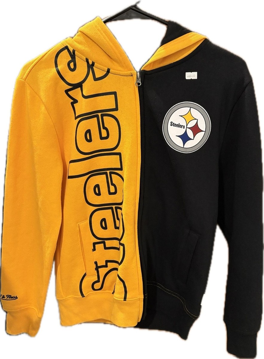 Mitchell & Ness Pittsburgh Steelers Throwbacks Zip Hoodie Medium 