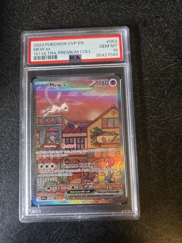 2023 POKEMON SVP EN-SV BLACK STAR PROMO 151 ULTRA-PREM COLL #053 MEW EX PSA 10