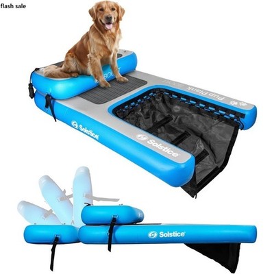 SOLSTICE Inflatable Pup Plank, Dog Water Ramp for Boats & Docks, Boost Step
