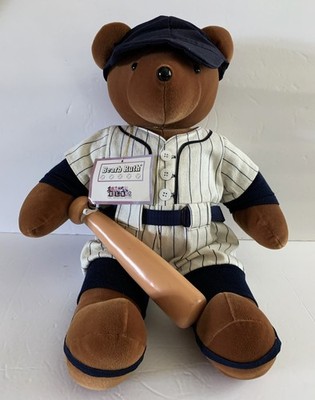 1987 North American Bear Co BEARB RUTH Teddy Plush BASEBALL Bat Yankees NABC