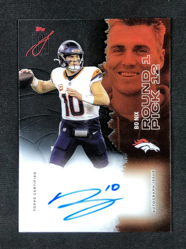 2025 Topps Signature Class Veteran Class Crystal Auto SSP #VCCA-BN Bo Nix YT92