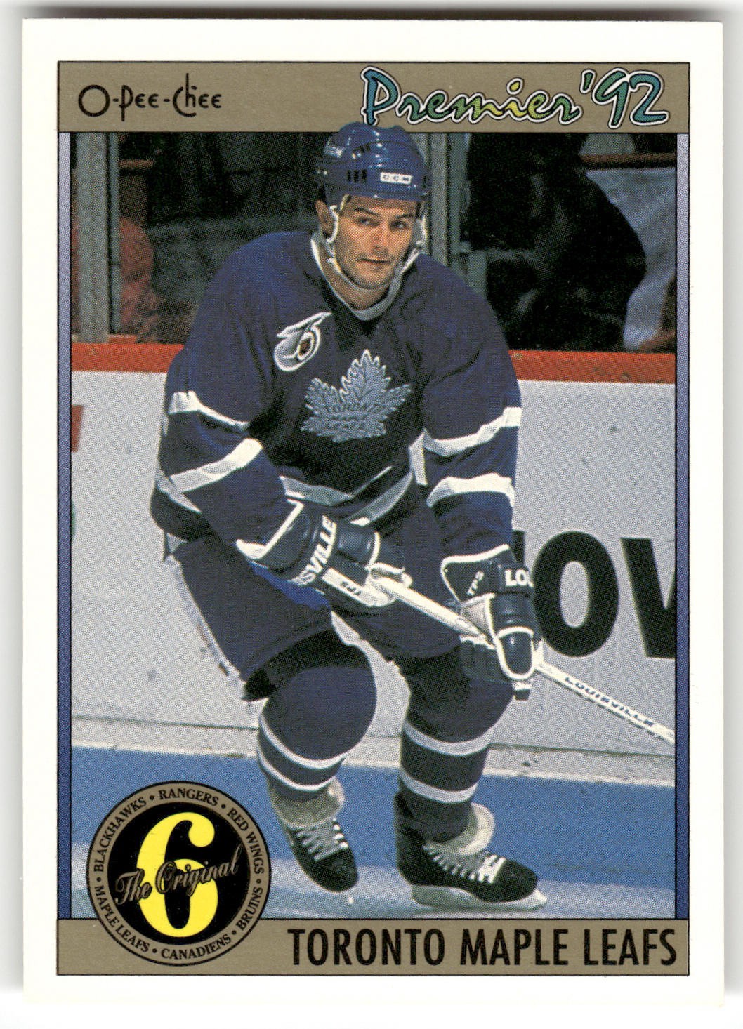 1991-92 O-Pee-Chee Premier #180 Dave Ellett Toronto Maple Leafs