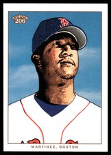 Pedro Martinez 2002 Topps 206 #128 Red Sox MLB READ FREE SHIPPING AutographDen