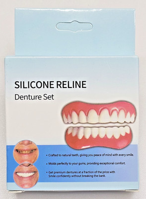 Silicone Reline Denture Set Upper and Lower