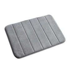  Small Bath Mat Bath Rugs Anti-Slip Memory Foam Non-Slip Bathroom Mat Soft Grey